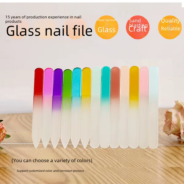 Nail Polishing Tool Nail File Double-Sided Coarse Sand Crystal Glass Nail File Manicure Tool Set Rubbing Strip