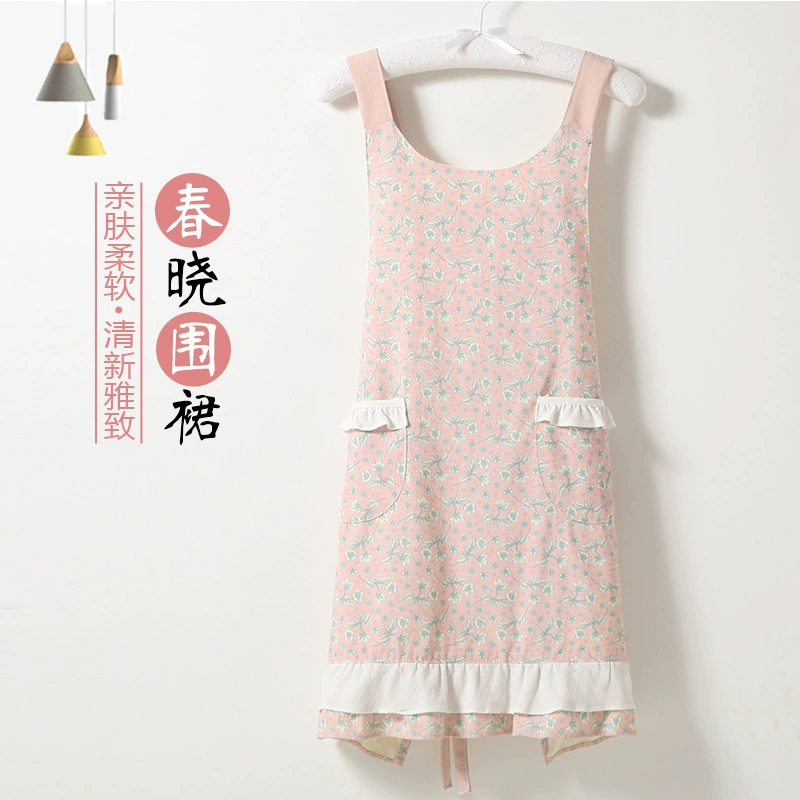 Фартук домашний кухонный непромокаемый и маслостойкий милый в японском стиле кулинарная одежда в Корейском стиле фартук на талии юбка с подтяжками