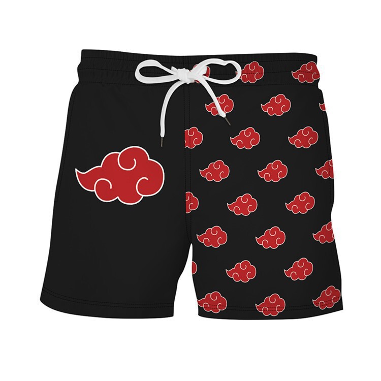 Cross-border Naruto 3D Digital Printing Men's Holiday Beach Pants Summer Casual Sports Shorts POD Customization