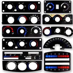 Silk Screen Car Heater Digital Display Film Surface Sticker Button Operation Panel Industrial Equipment Switch Control Film