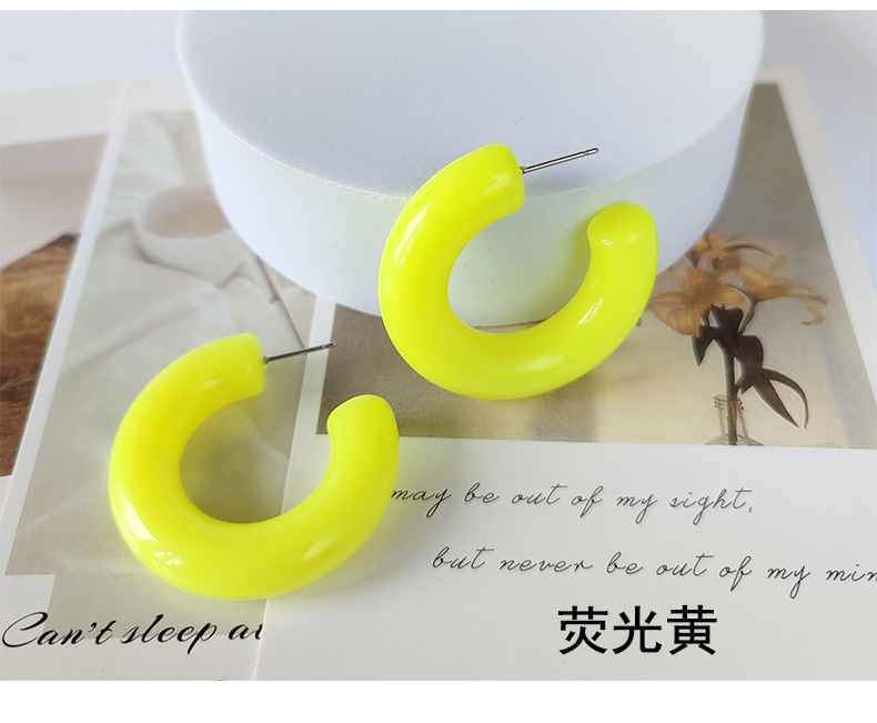 Letter Fashion Arylic No Inlaid Earrings display picture 6
