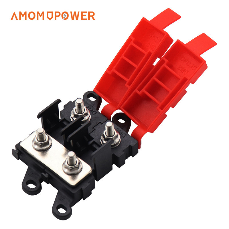 汽车房车电路改装配件BDFS保险丝座2路保险丝盒200A带防尘盖单极