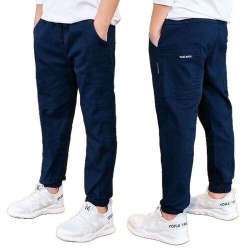 Children's and Teenage Boys' Plain Color Cotton Track Pants for Export in Large Quantities from Huibajiji Chunqiu