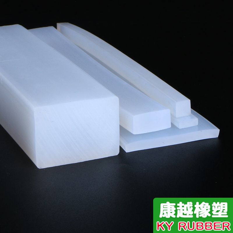 耐高温硅胶实心方条扁条2351015 20mm方形缓冲防撞胶条矩形硅胶条