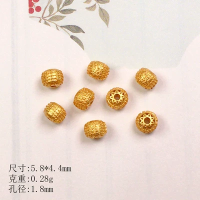 Zərgərlik ara hissələri, Beads Walnut Zaki Fu Character - scripture-trumpet