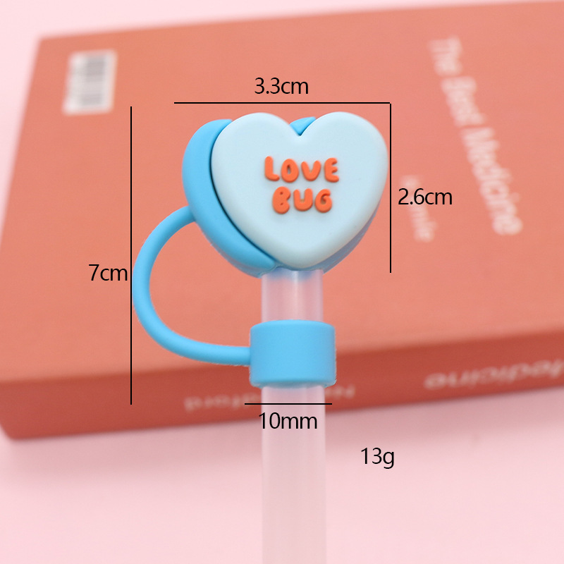 Corazón azul tridimensional 10mm