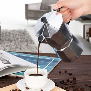 Italian Aluminum Moka Pot European Coffee Utensils Octagonal Moka Coffee Pot Home Coffee Machine Hand Brewed Coffee