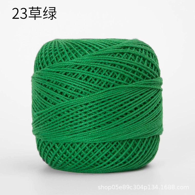 Шёлковая crochet нить шарики, 3 размера, разноцветная пряжа для вязания сумок и крючком