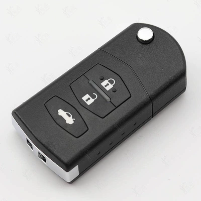 Avtomobil qapı kilidi silindrləri Mazda Foldableing 3-button Remote Control
