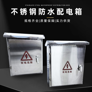Stainless Steel Waterproof Distribution Box Electronic Fence Monitoring Pulse Host Outdoor Rainproof Box Material Size Specifications