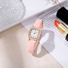 Swiss watch for leisure, quartz square watch, belt, suitable for import, wholesale, simple and elegant design