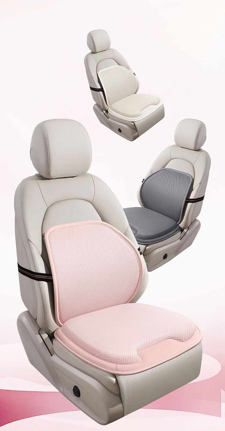 Car Seat Cushion for All Seasons, Anti-Skating Silk Honeycomb Gel, Breathable Home Office Sedentary Seat Car Cooling Cushion