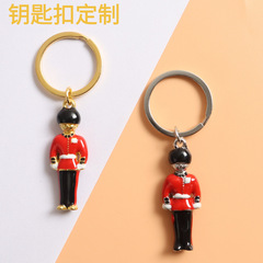 金属製キーホルダー、英国衛兵の観光記念品、レジンキーホルダー、アクセサリー、ビジネスギフト、高級品
