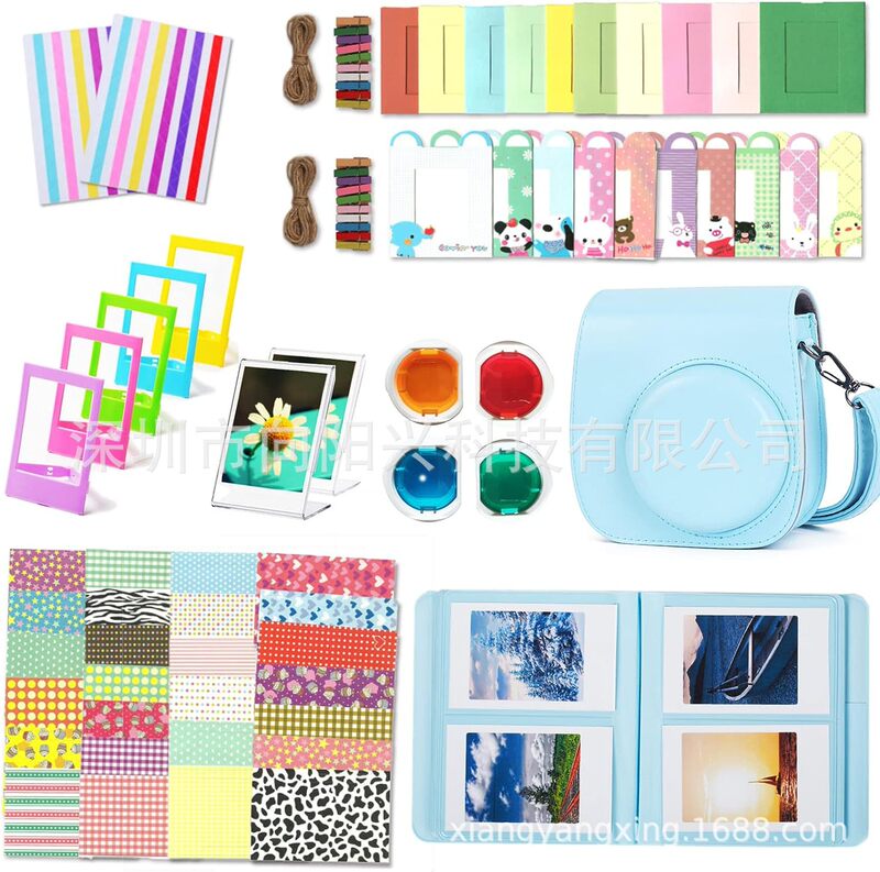 Polaroid camera mini 11 accessory set camera bag photo album photo frame/sticker filter 12 piece set