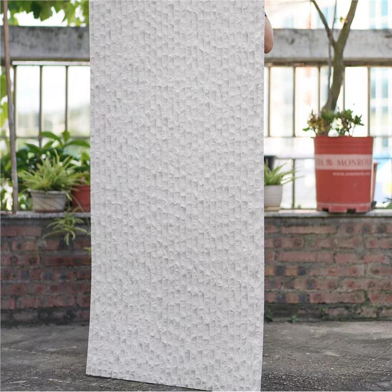 Años de marca de cuero de piedra blanda PU línea gruesa patrón de tela muro cortina de agua piedra de agua piedra de agua piedra cultural ligera se puede doblar azulejos de pared interior y exterior