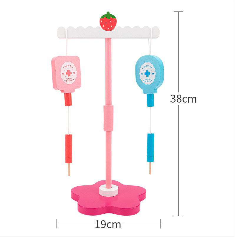 Productos de madera doctor niños juguetes de simulación jugar casa doctor enfermera inyección caja de madera almacenamiento caja de la medicina hombres y mujeres