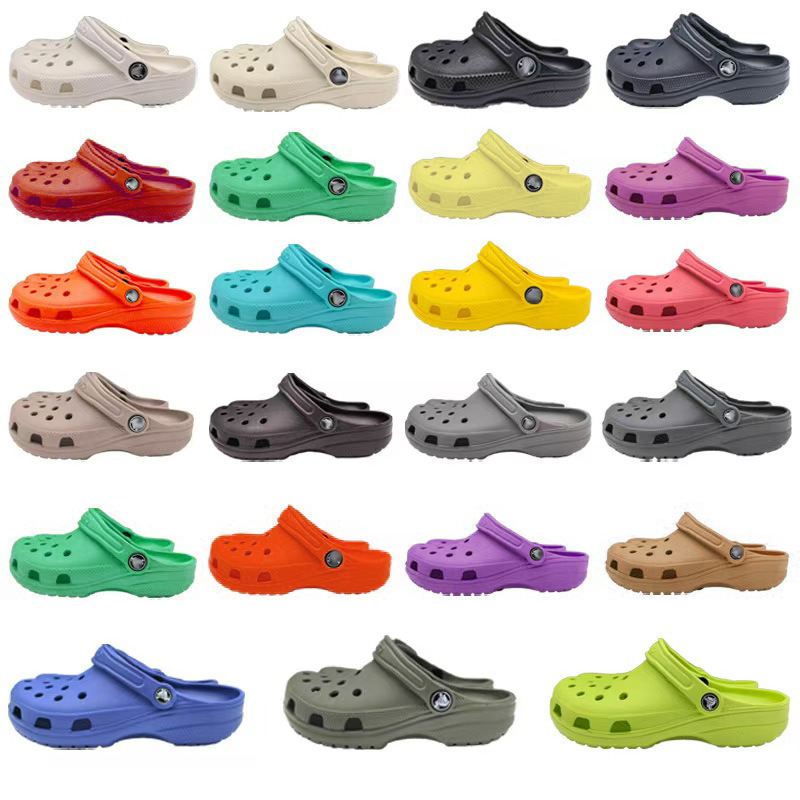Children's Crocs Classic Star Parent-Child Lightweight Comfortable Casual Water-Resistant Beach Sandals for Boys and Girls Wholesale