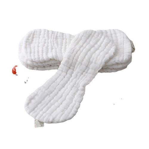 Baby Diaper High-Density Pure Cotton Peanut Diaper Multi-Layer Breathable Newborn Diaper 100% Cotton No Fluorescence Wholesale