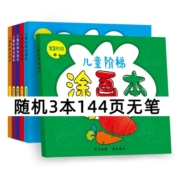 3 drawing books, 144 pages] No pen