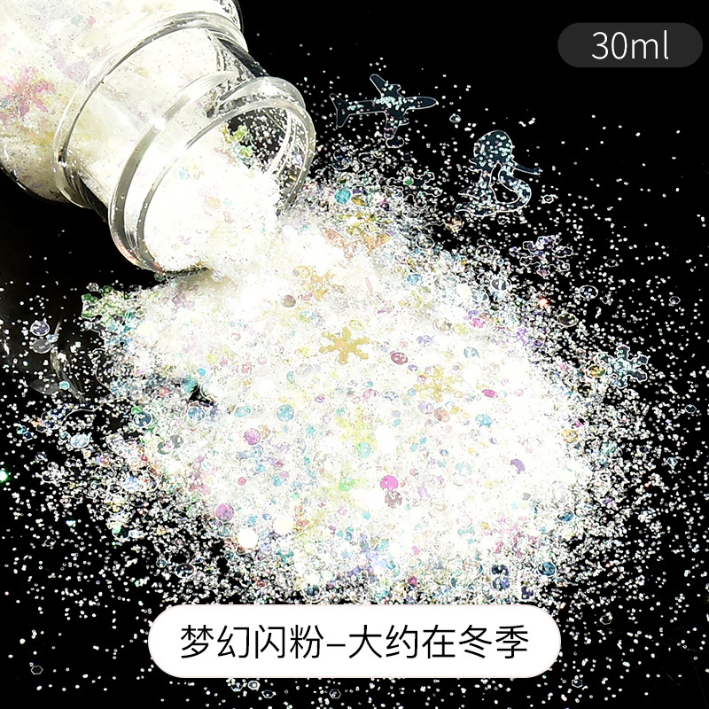 polvo brillante DIY material sequinilla goteo AB molde resina UV aceite Mahjong relleno joyas auriculares ilusión