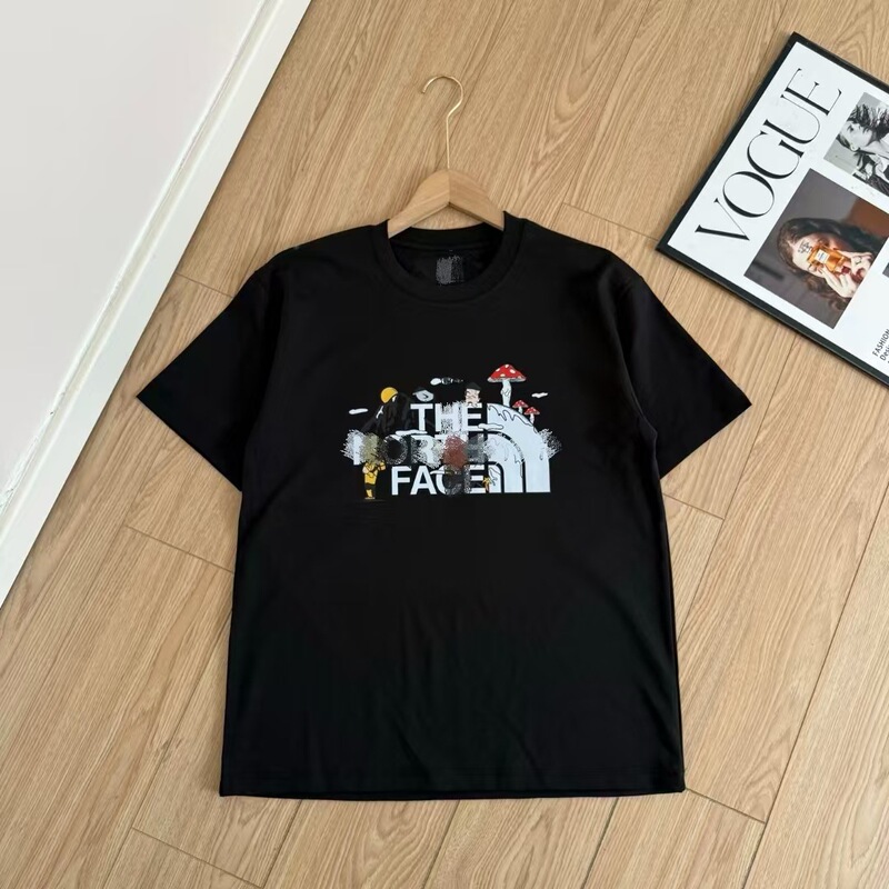 Cross-border foreign trade painted print summer new unisex North Face T-shirt Cross-border foreign trade painted print summer new unisex North Face T-shirt