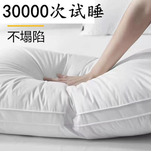 Cotton Feather Velvet Pillow Class A Maternal and Infant Grade Pure Cotton Pillow Core Household Pillow Hotel Rebound Anti-Mite Neck Pillow
