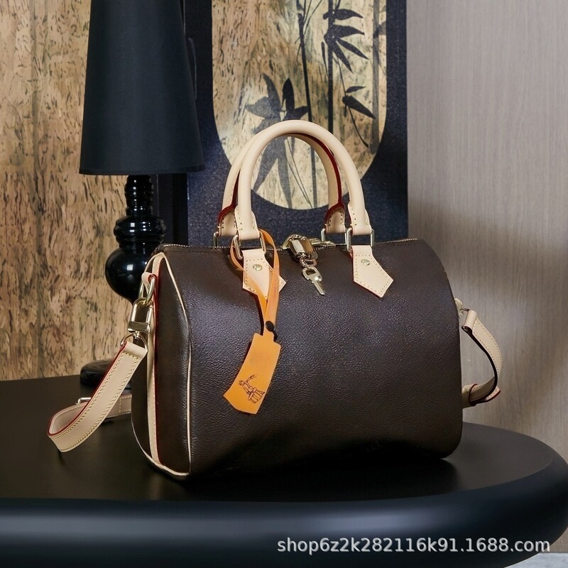 M&Lv Lv Classic Monogram Speedy25 Pillow Bag Women's Fashionable Commuter Shoulder Crossbody Bag M&Lv Lv Classic Monogram Speedy25 Pillow Bag Women's Fashionable Commuter Shoulder Crossbody Bag