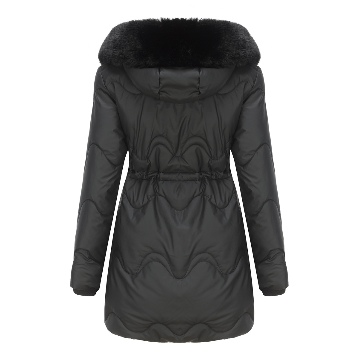 Damenbekleidung Neue Damen-Baumwollkleidung Abnehmbare Mütze Wolle Herbst und Winter Warme Parkajacke Abnehmbare Kapuze Mittellange Jacke für Damen_voghion.com