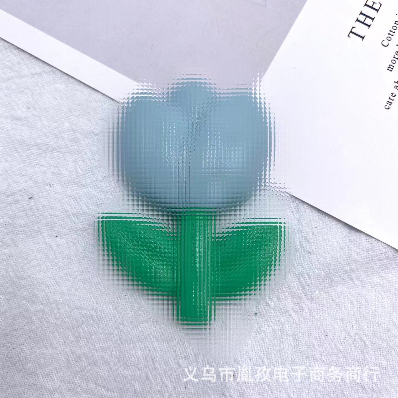 Nuevo Tulip crema de goma teléfono Shell clip de pelo refrigerador accesorios resina accesorios color flores tridimensionales