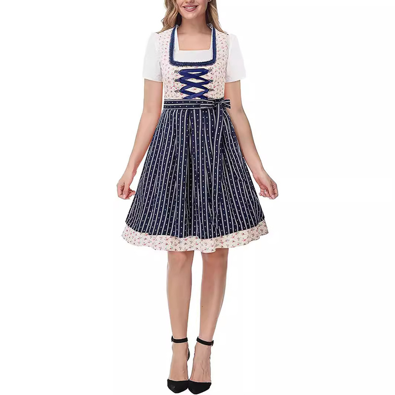 Cross-border retro new printing foreign trade in stock Germany Munich traditional beer festival dress maid outfit