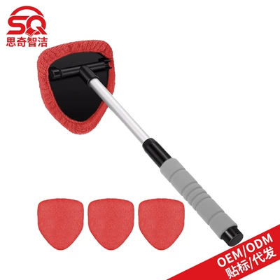 Factory Wholesale Sponge Handle – Car cleaning tools - 1-b-type-eva-pentagonal-plastic-piece-4-red-cloth-covers