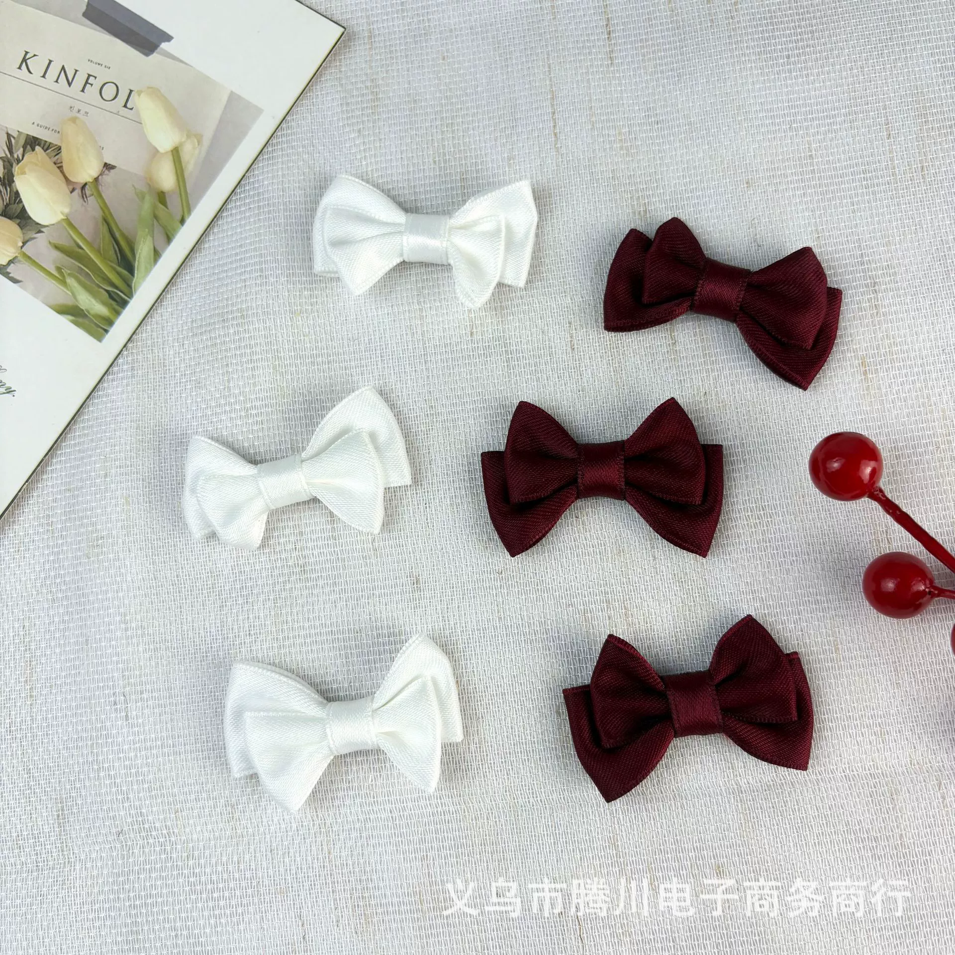 Готовые аксессуары для бантов ручной работы, полиэстеровые ремни, тканая подарочная упаковка, аксессуары для волос, многоцветные варианты, прямые продажи с фабрики.