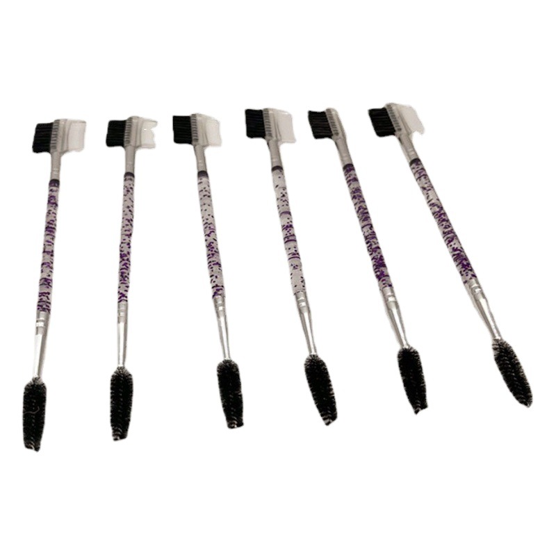 Directo de fábrica oblicua ceja peine rizador de pestañas ojo cepillo de cejas cepillo espiral injerto cepillo de cejas herramientas de belleza