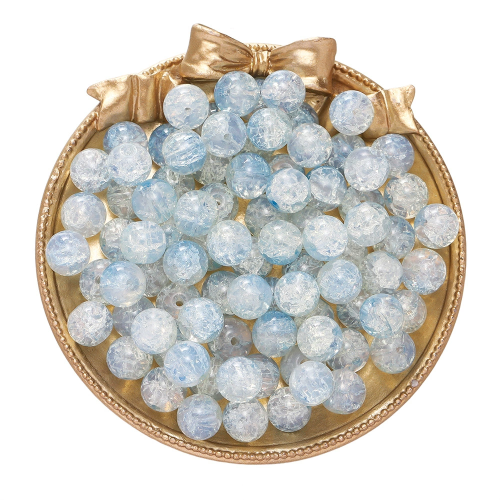 Beaded bracelet handmade round glass beads 10 mm, 1.8 mm hole, DIY 20 or 50 pcs