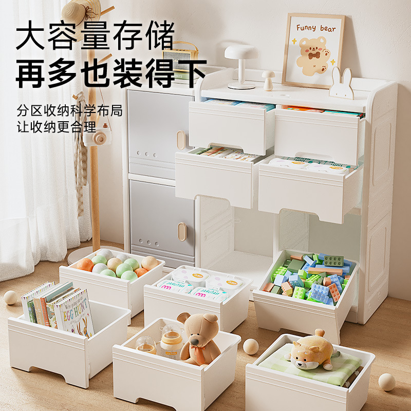 子供用収納ラックプラスチック家庭用ベビー用品授乳テーブル収納キャビネットベビー収納オーガナイザー収納おもちゃ|undefined