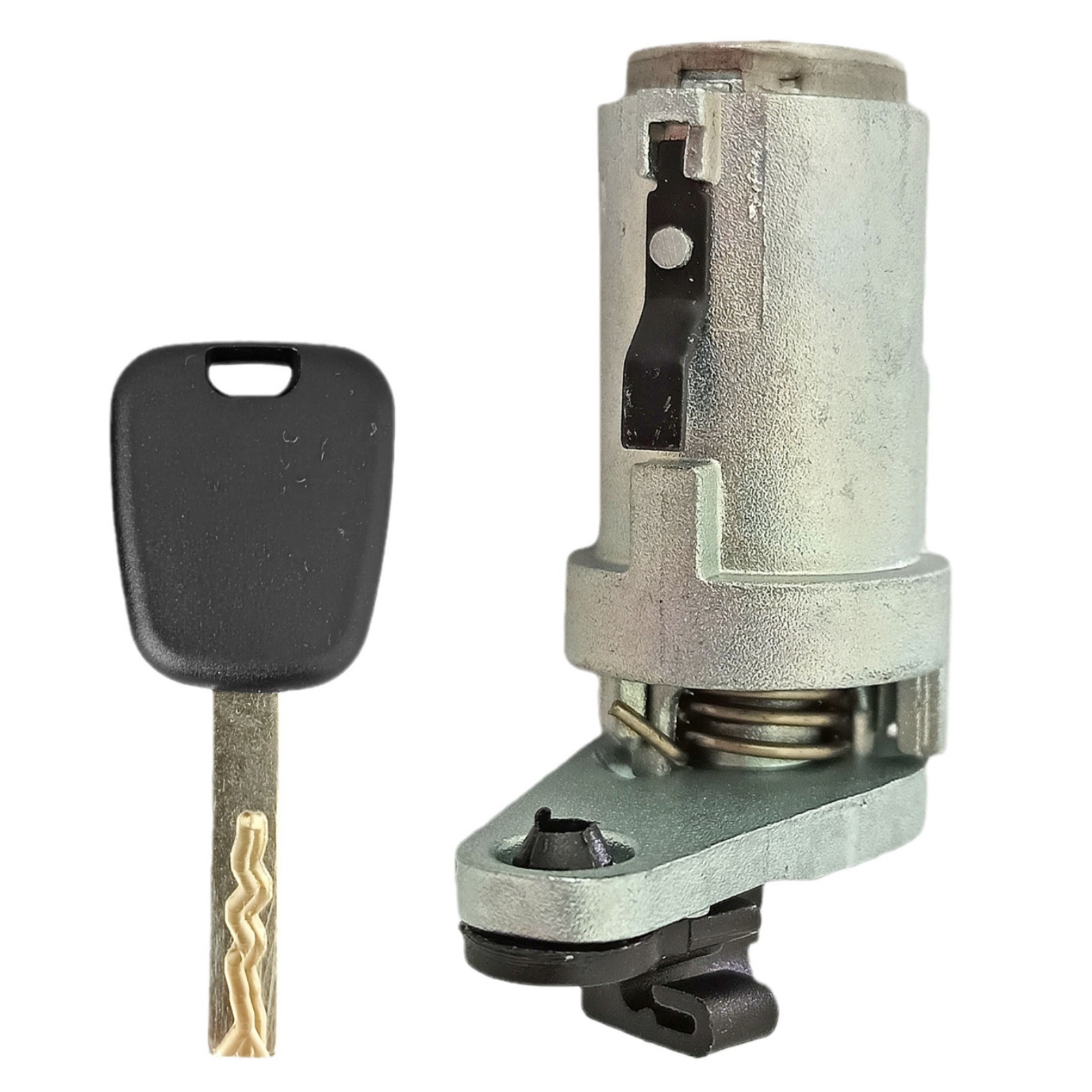 Aplicable logotipo nuevo 307 cilindro de cerradura automotriz cilindro de cerradura de puerta izquierda llave con ranura lateral 1 llave accesorios de automóviles