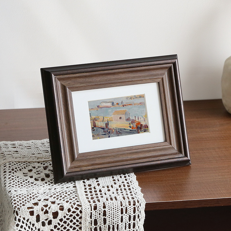 European-style photo frame table imitation wood made of old ornaments frame 6 6 7 7 10 10 A4 inch wall 8 picture frame children's photo frame European-style photo frame table imitation wood made of old ornaments frame 6 6 7 7 10 10 A4 inch wall 8 picture frame children's photo frame