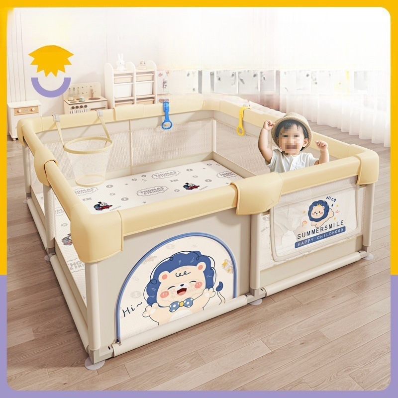 Baby Fence Game Floor Guardrail Children's Indoor Crawling Home Toddler Fence Baby Crawling Mat