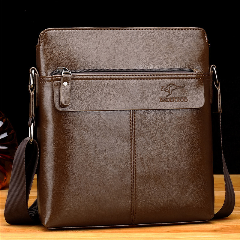 New men's shoulder bag, crossbody bag, men's leather bag, business casual bag, vertical backpack, men's briefcase, trendy bag