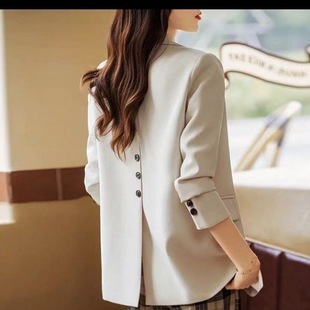2025 New Small Suit Jacket Women's Spring and Autumn Women's High-end Suit Elegant All-match High-end British Style Women's Clothing