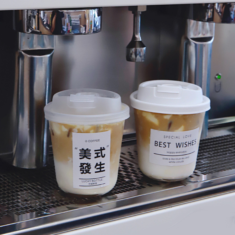 Coffee plastic tea cup