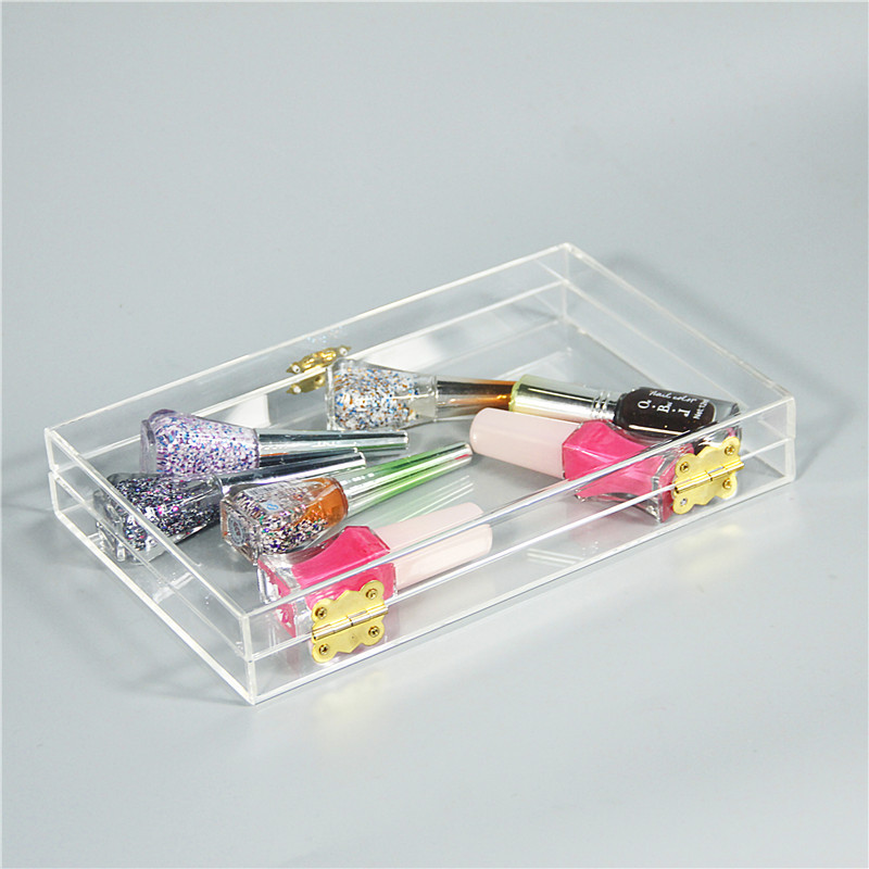 时尚简约透明亚克力收纳盒子 亚克力展示架盒子有机玻璃制品丝印