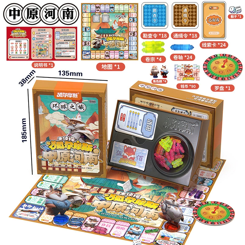 Монополия «World tour» (Хуэрмос), карточная настольная игра «Путешествие в Китай», комплект, делюксовое издание