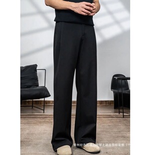 3Inostudios 3-In-O Three-Needle 2.0 Draped Straight Casual Pants for Men and Women Draped Suit Pants Casual Style