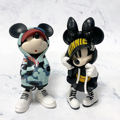 Disney Magic Storm Wave Suit Series Hoodie with Mickey and Minnie Creative Pop Figure Display Gift Toy