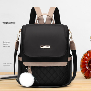 Backpack Women 2021 New Korean Version Large Capacity Water-Repellent Anti-Theft Backpack Portable Casual School Bag Foreign Trade Wholesale