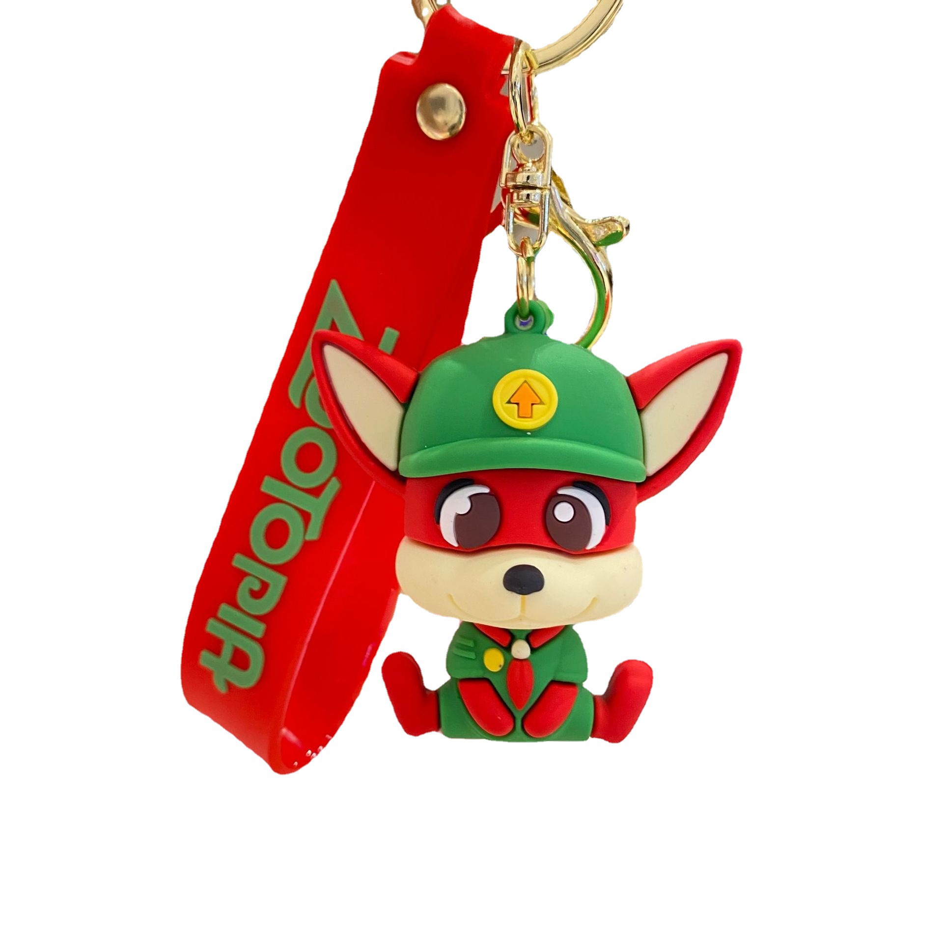 Creativo de dibujos animados loco animal ciudad llavero lindo bolso del coche femenino llavero muñeca máquina colgante al por mayor