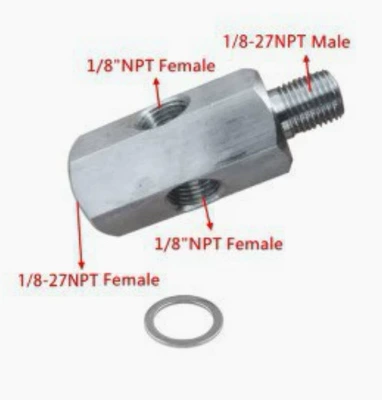Cross-border modified auto parts M12 Other starting systems - double-hole-m10-18npt