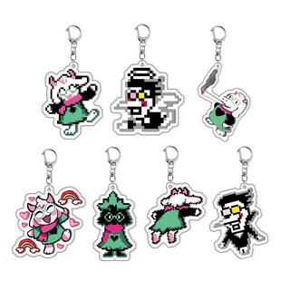 Мезонин Deltarune Ralsei Merchandise акрил брелок анимация периферия сейчас в наличии Трансграничный