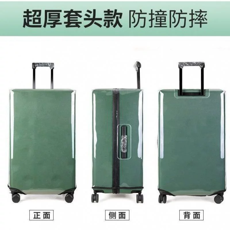 Защитный чехол для чемодана, чемодан-тележка Bremen, не требует разборки, прозрачный, толстый и износостойкий.